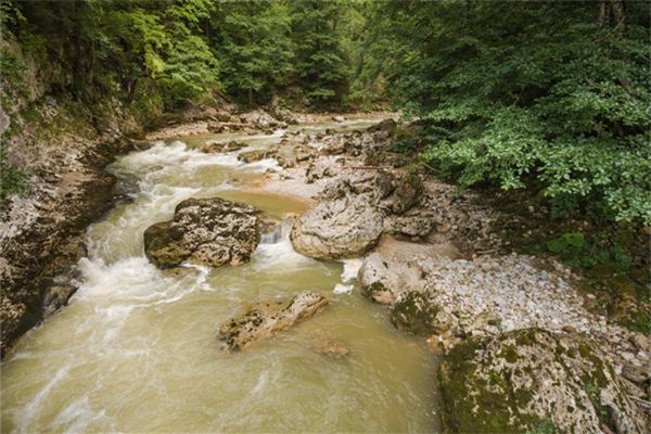 梦见河水