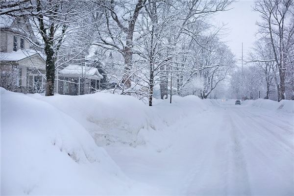 梦见下雪很大